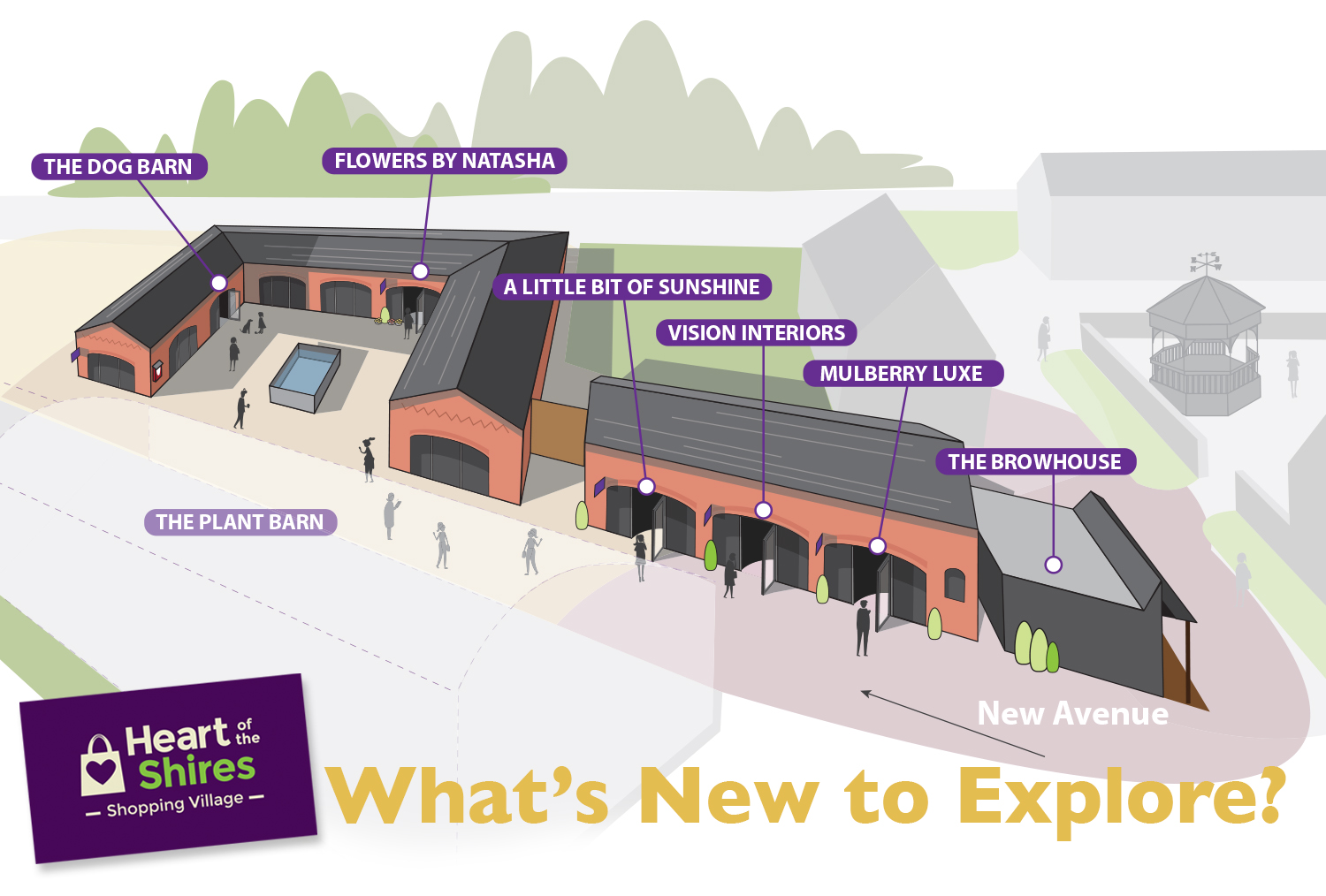 new shops at Heart of the Shires