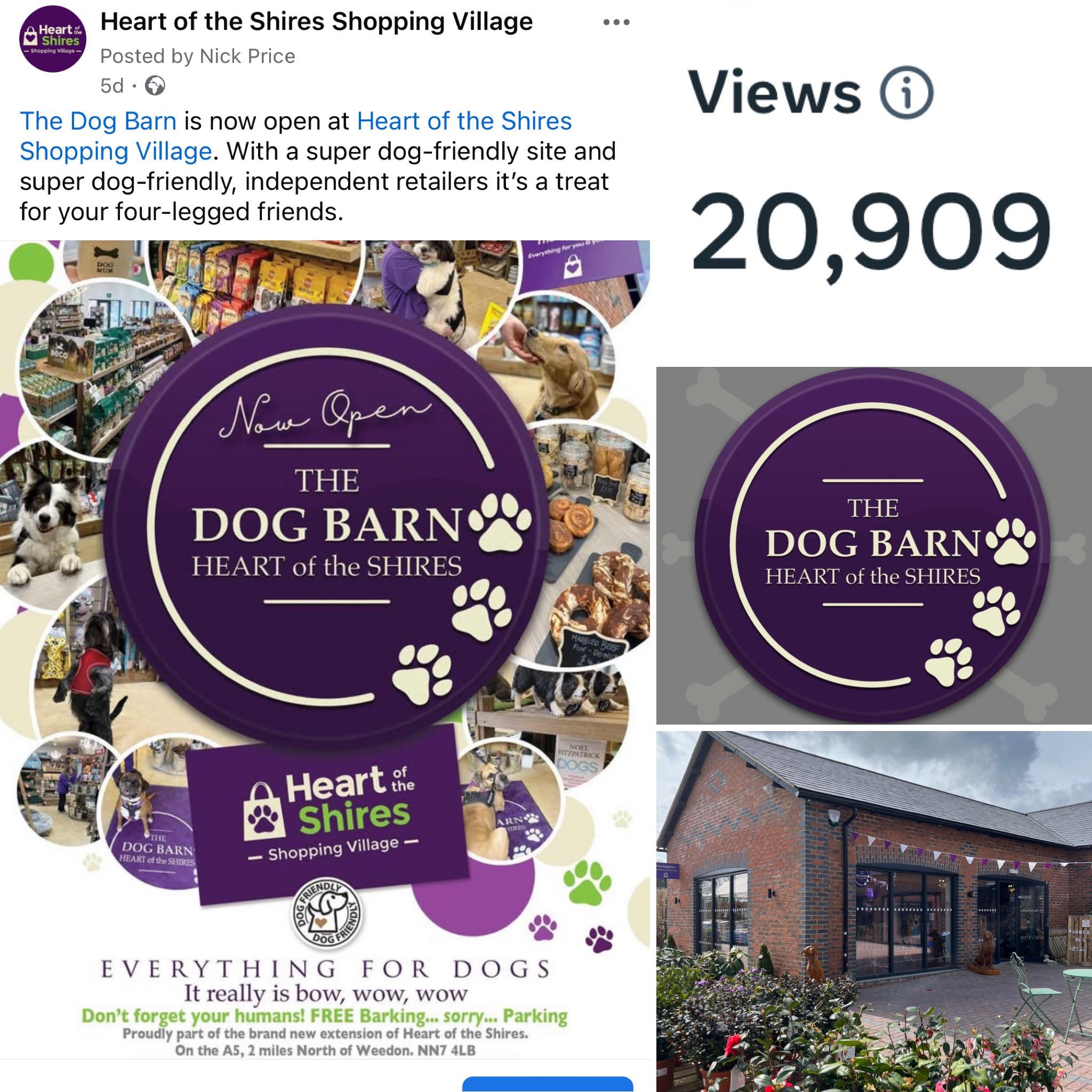Marketing The Dog Barn at Heart of the Shires