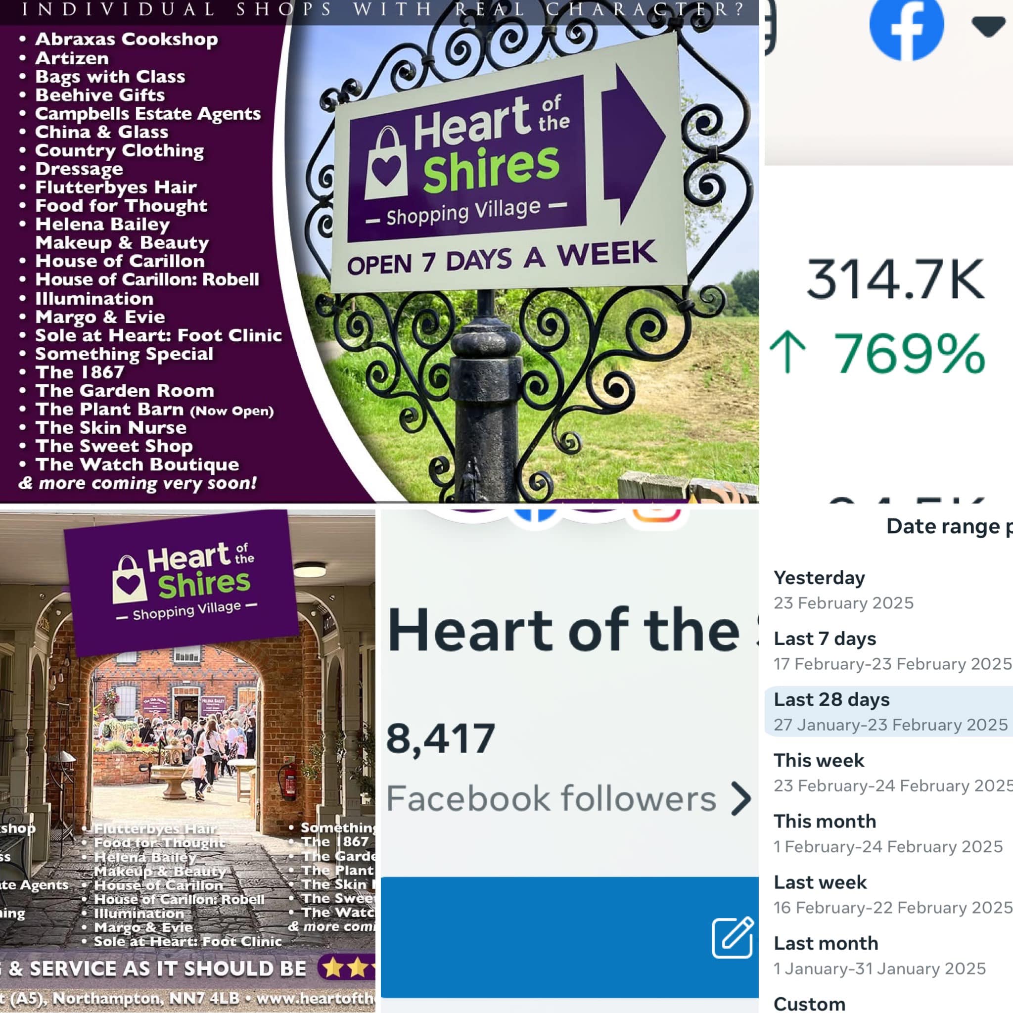 Social media for Heart of the Shires