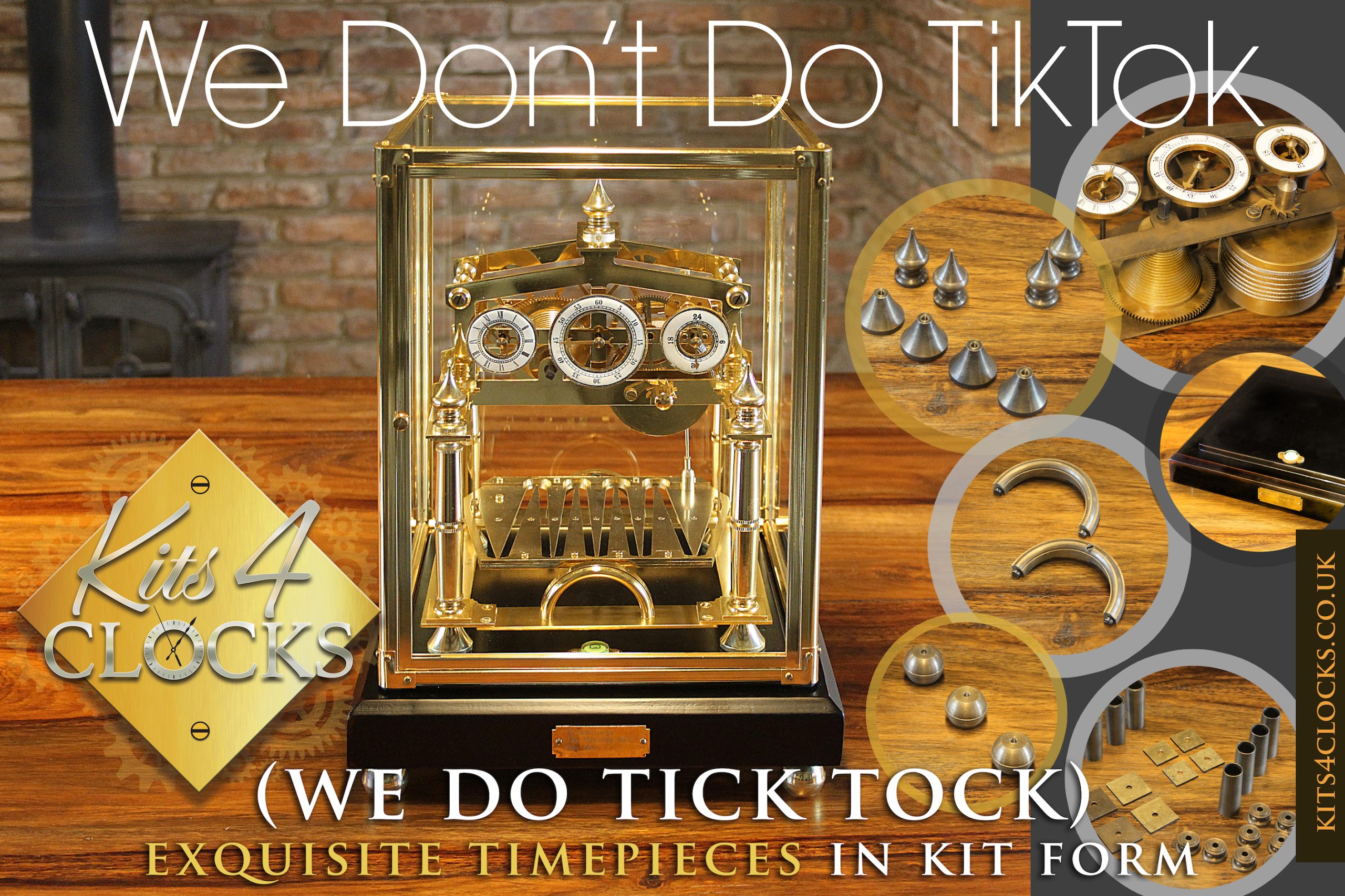 Clock These - Exquisite Timepieces in Kit Form from Kits4Clocks 2 kits 4 clocks clocks that you build yourself
