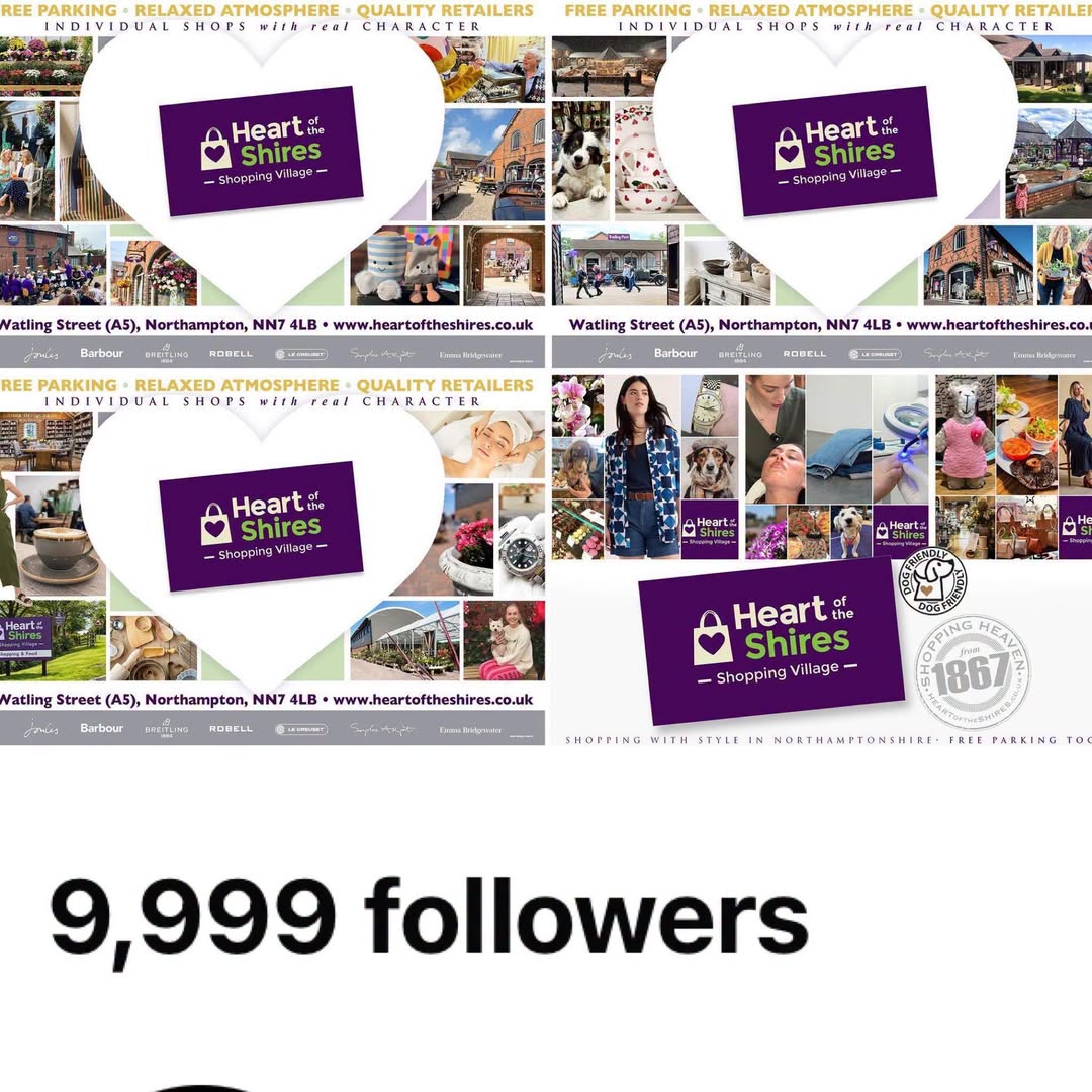 Heart of the Shires Facebook account is managed by Creativia Marketing